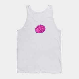 Brain Cartoon Illustration Tank Top